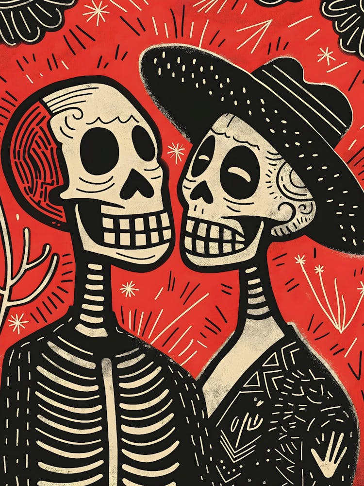 Day Of The Dead Couple