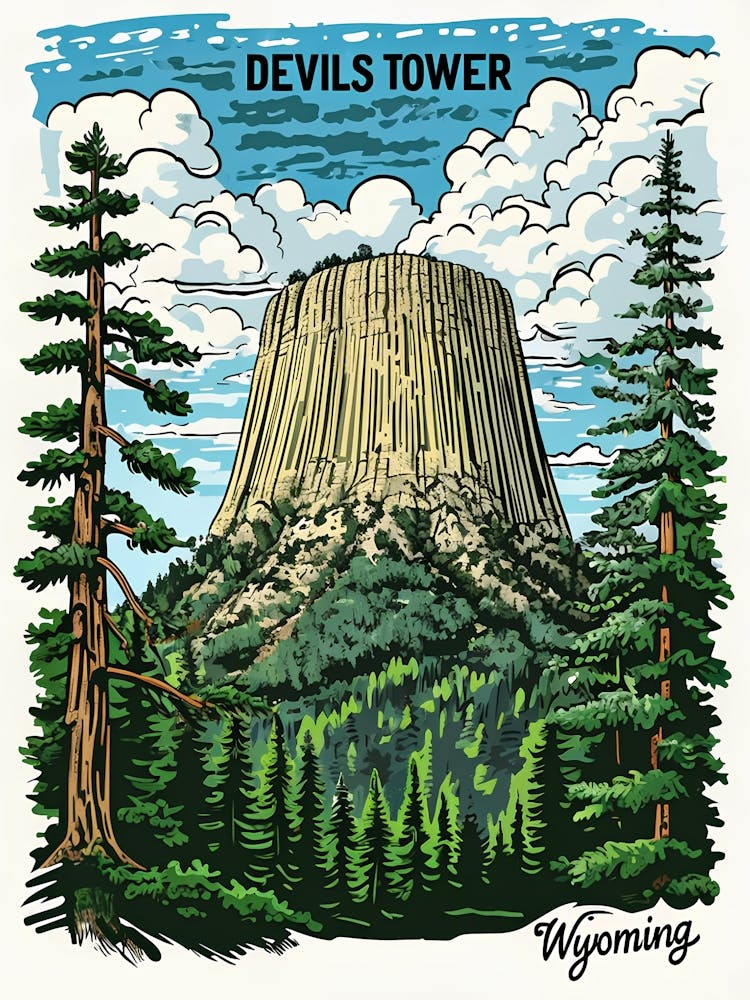 Devil's Tower En Wyoming