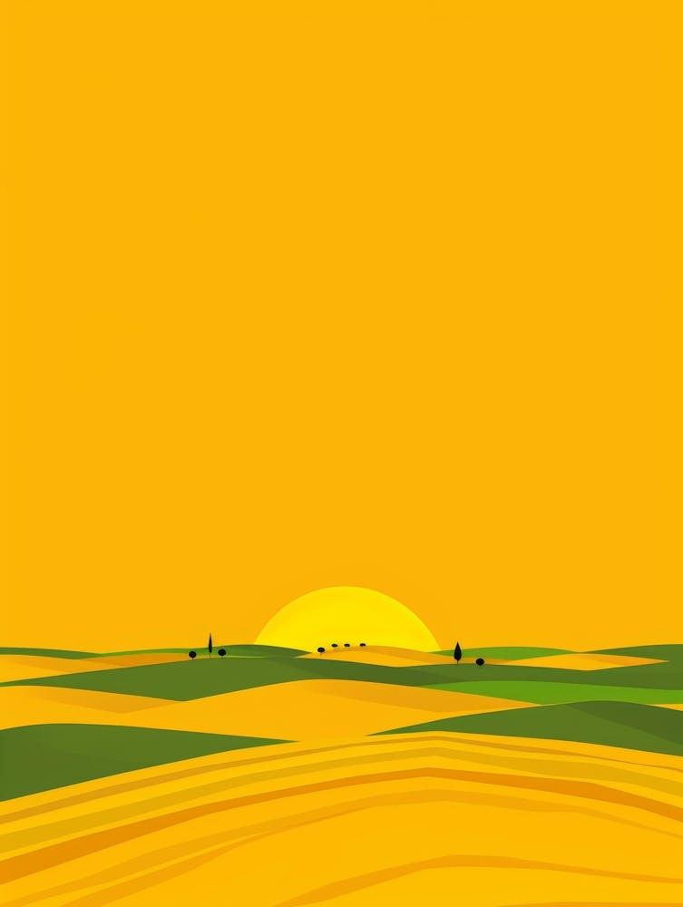 Sunset In The Field 5