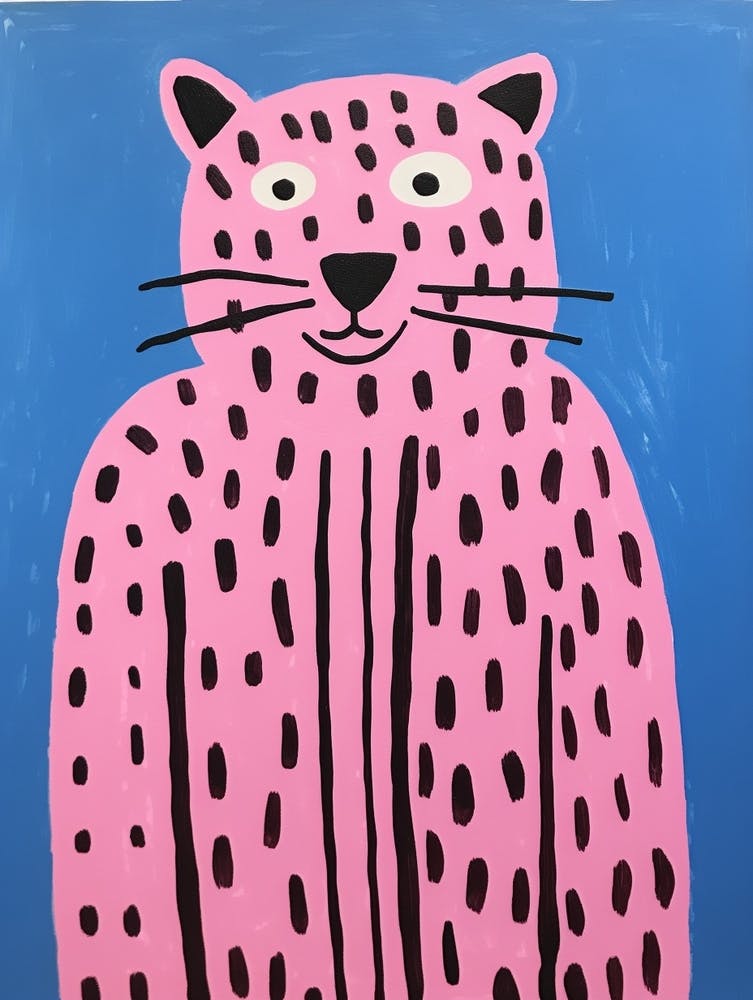 Pink Polka Dot Siberian Tiger 1