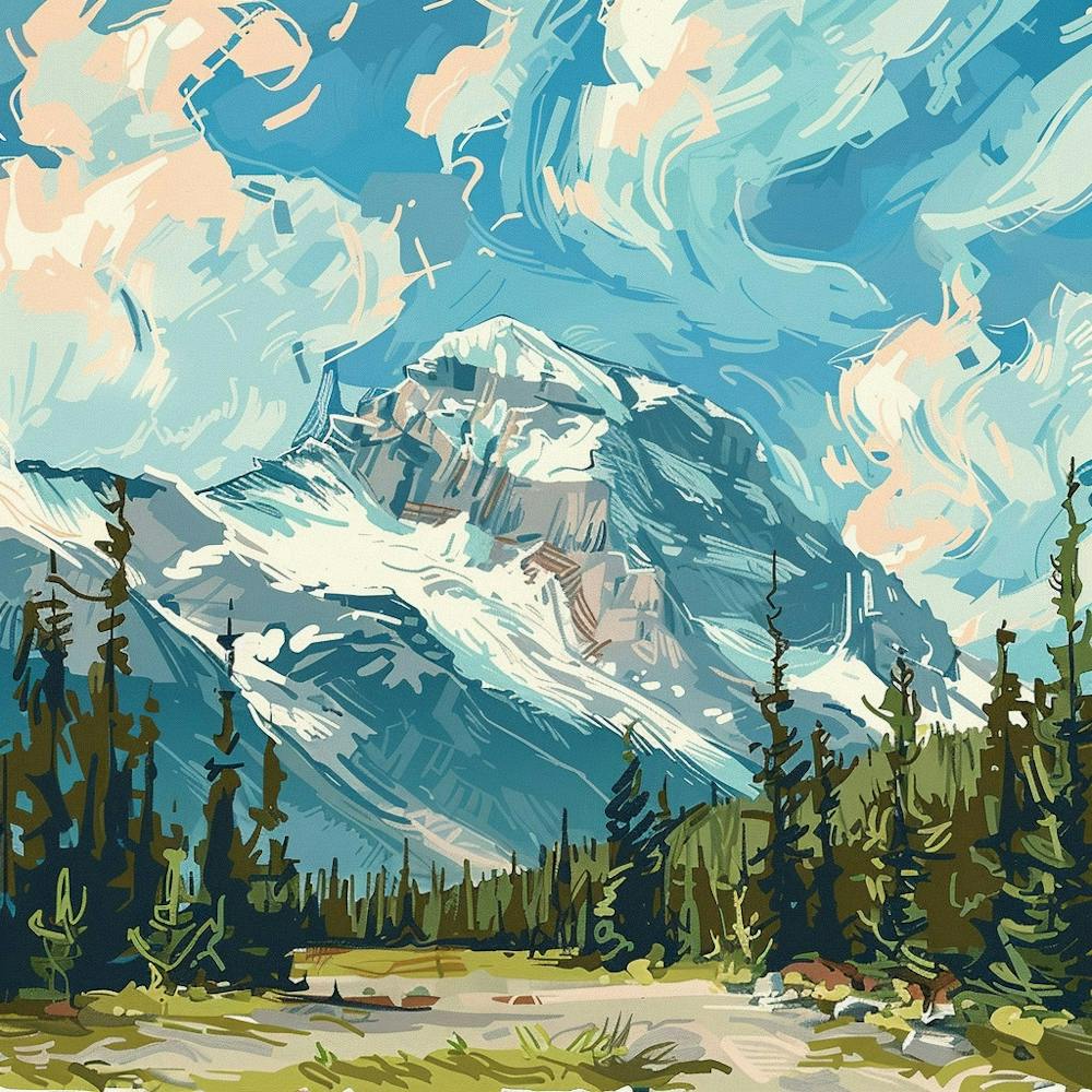 Mountain Landscape Painting 1