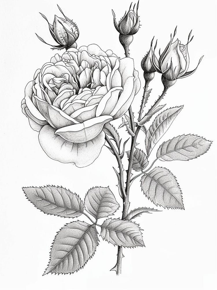 Roses Sketch 44
