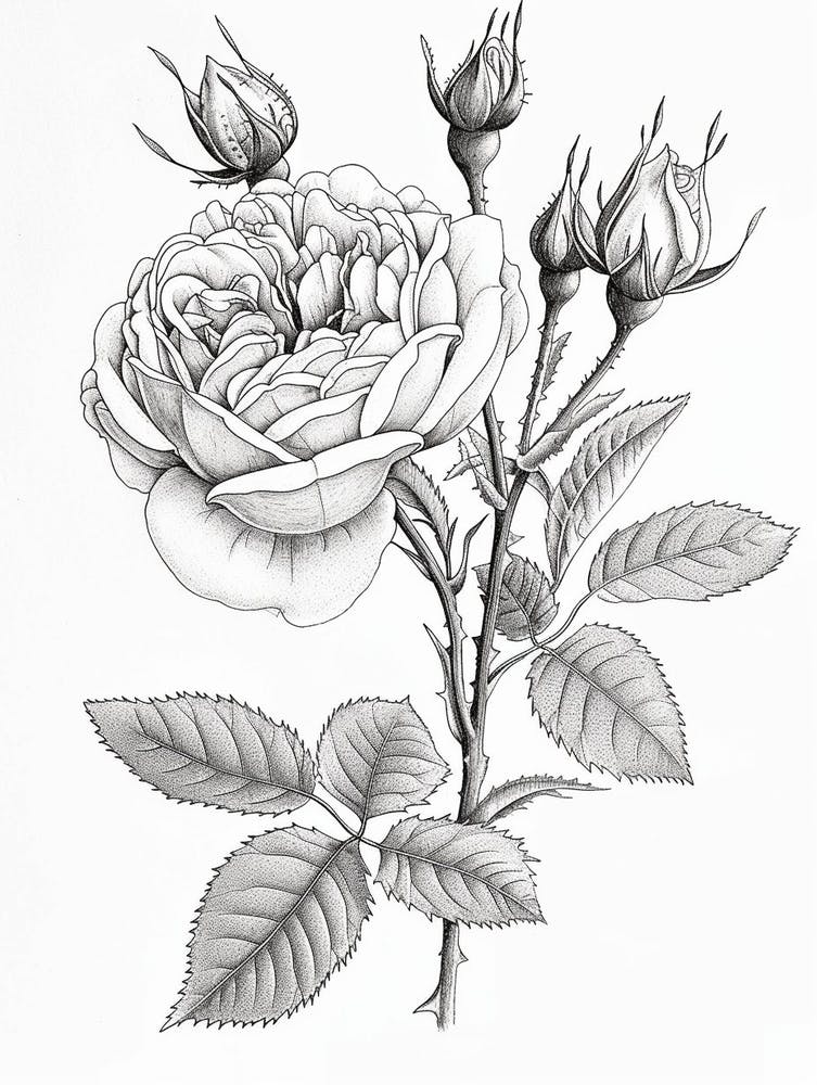 Roses Sketch 44