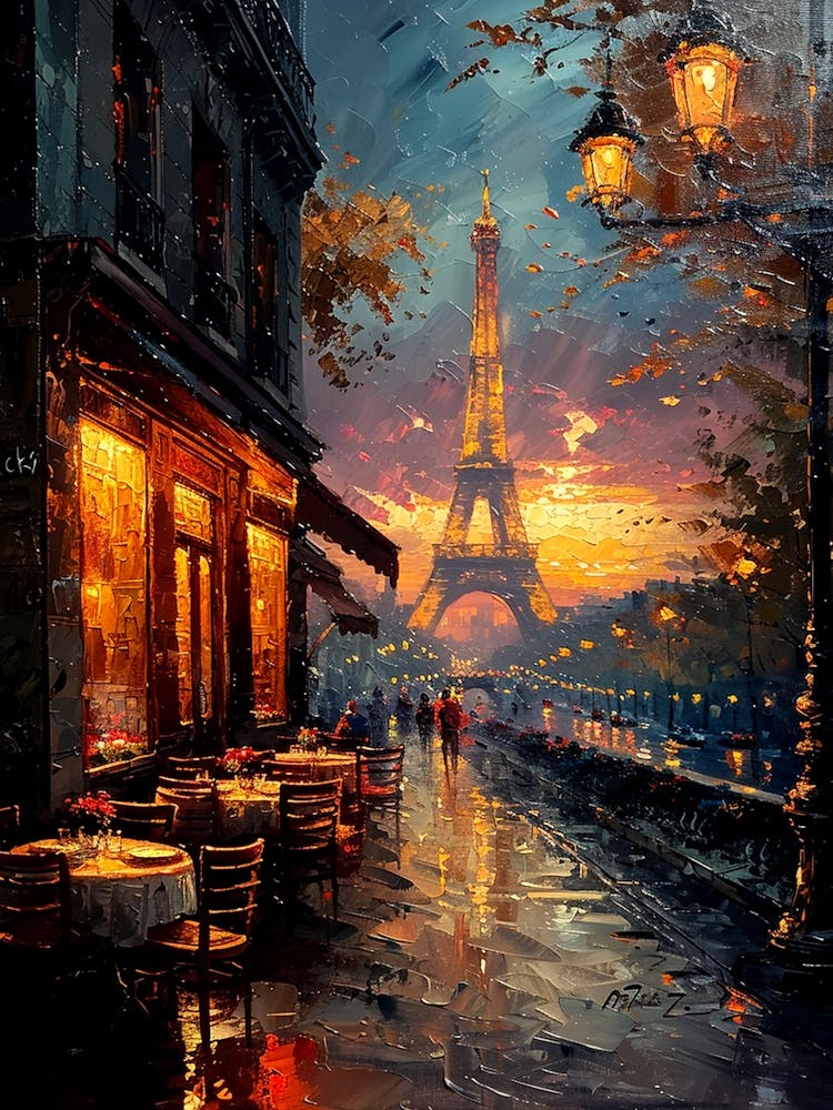 Paris At Dusk