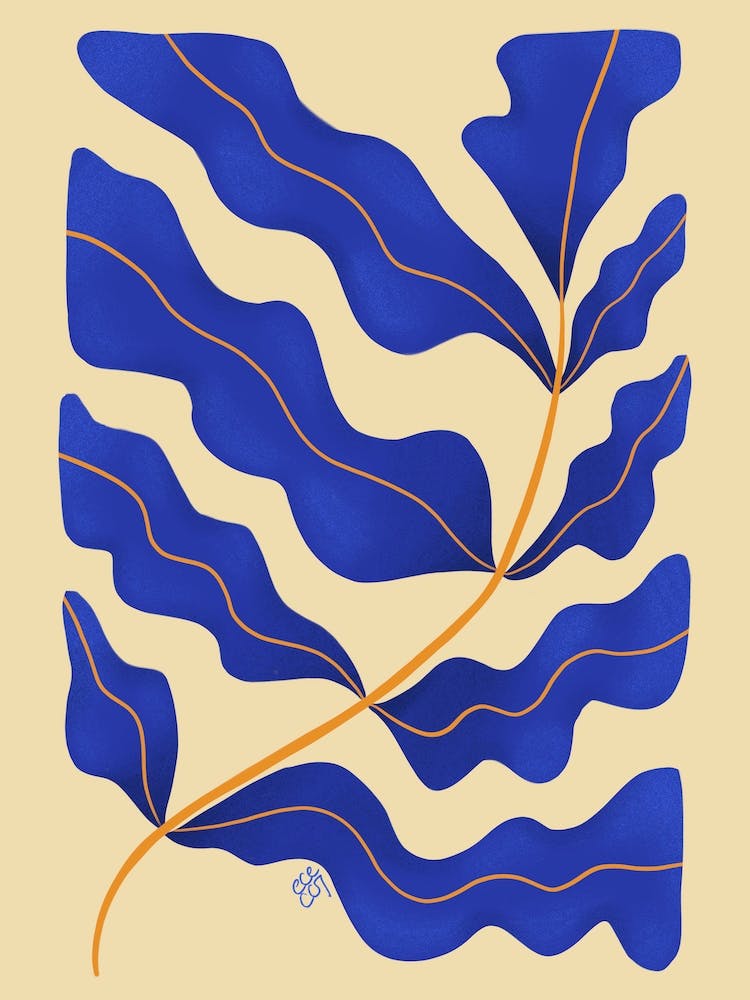 Feuille Bleue