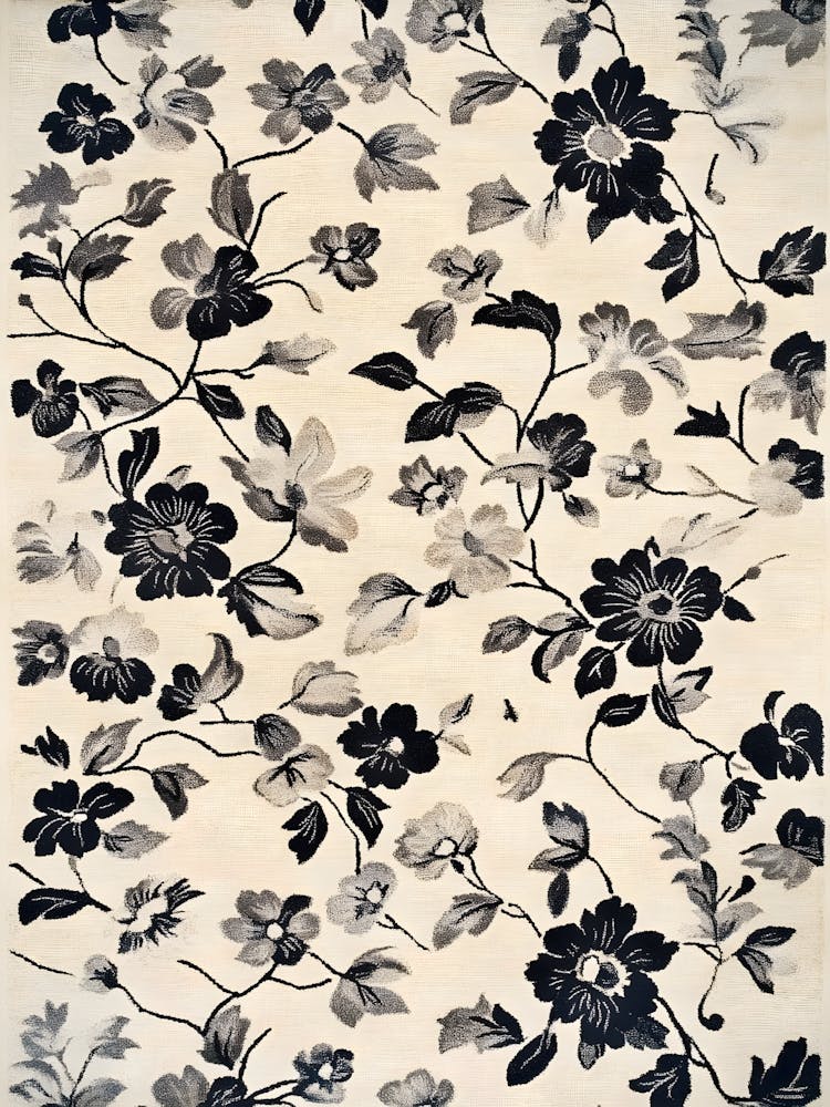 Shabby Chic Floral Rug