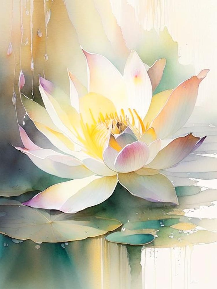 Early Lotus Storybook Watercolour 2