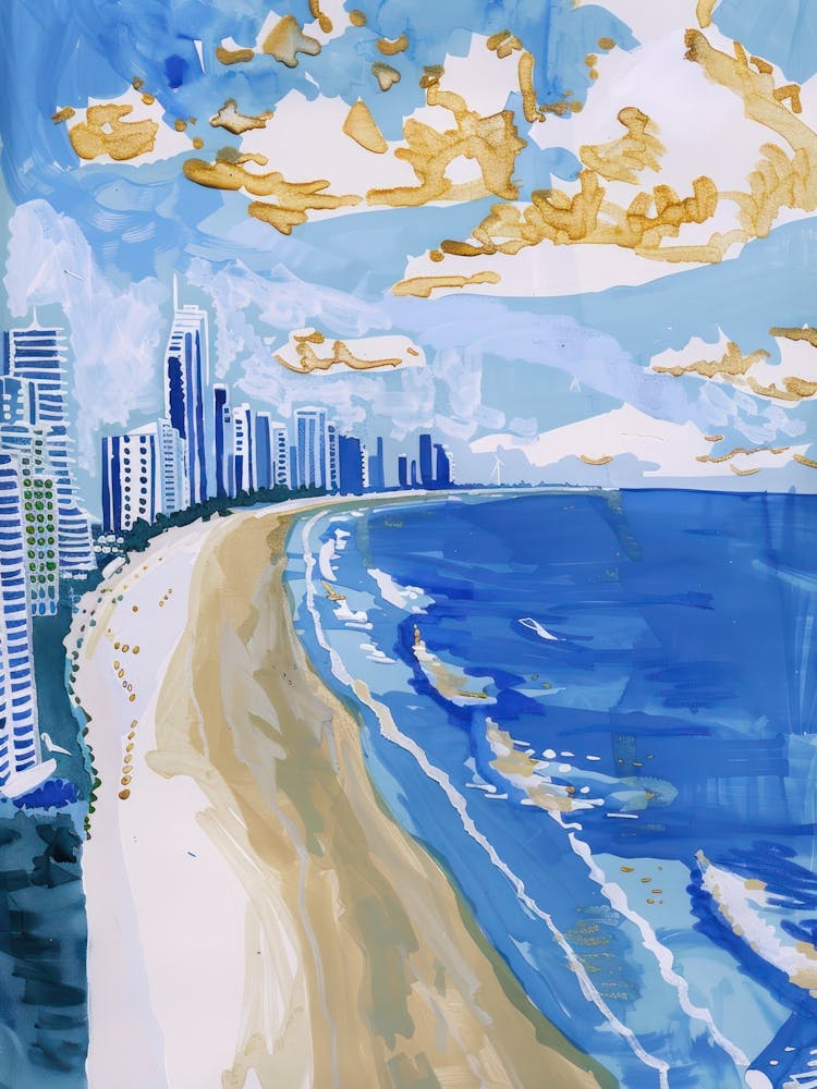 Travel Poster Happy Places Gold Coast 3
