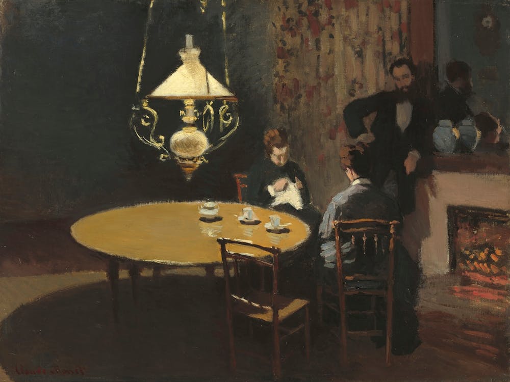 Interior, After Dinner (1868–1869), Claude Monet