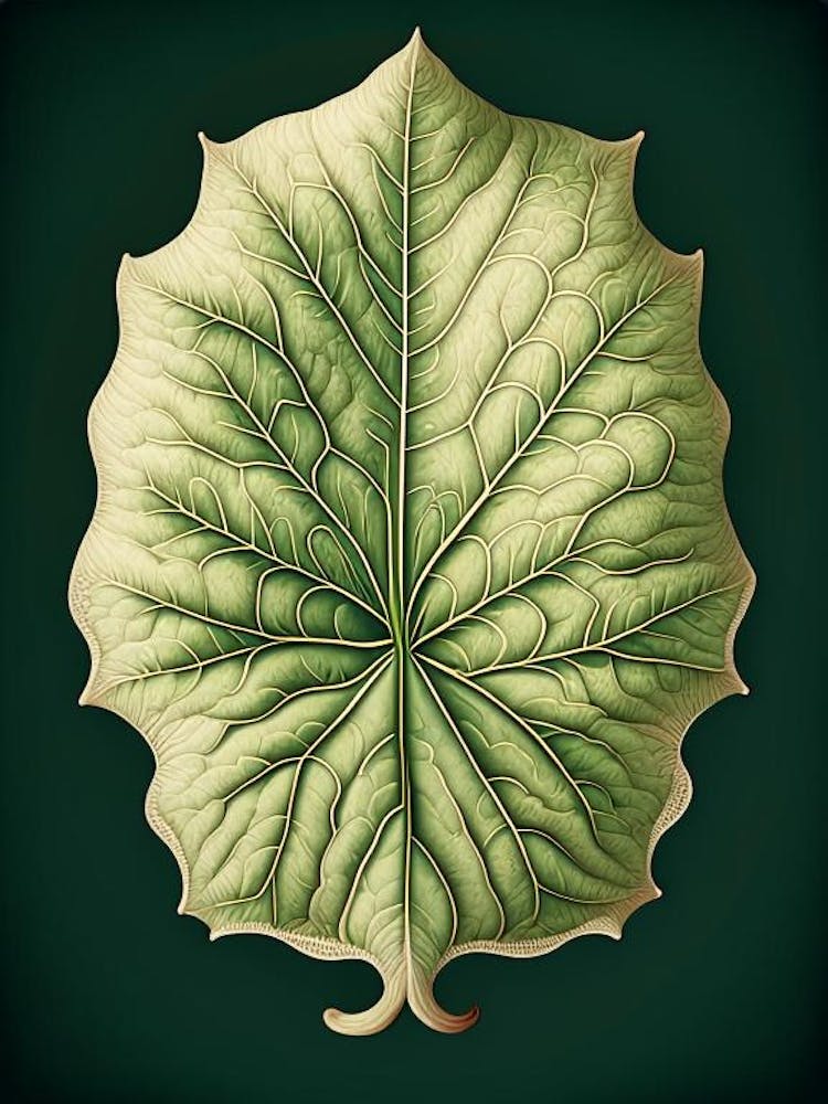 Marshmallow Leaf Vintage Botanical