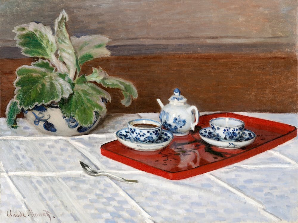 Still Life, Tea Service (1872), Claude Monet