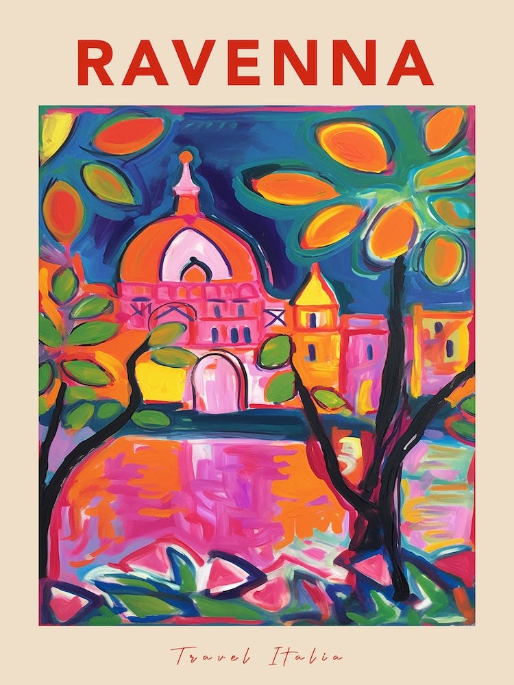 Ravenna Italia Travel Poster