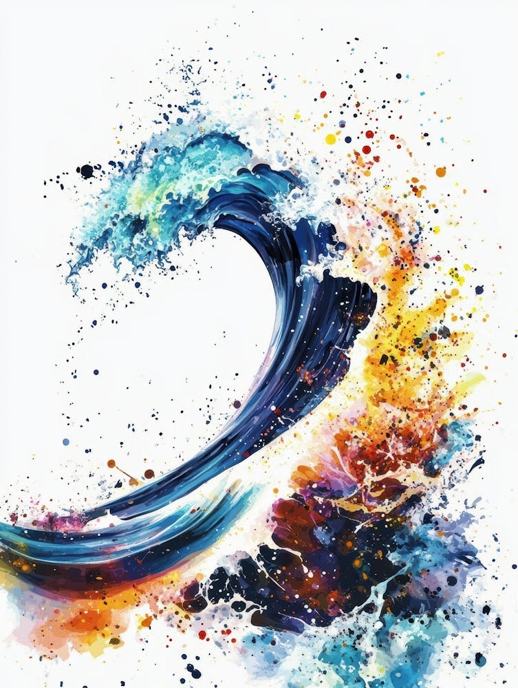 Wave Splash Canvas Print