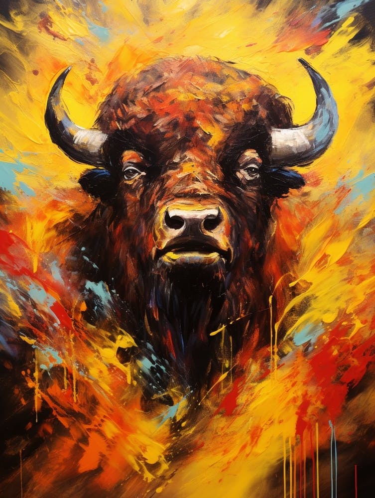 Bison Geometric Abstract 4