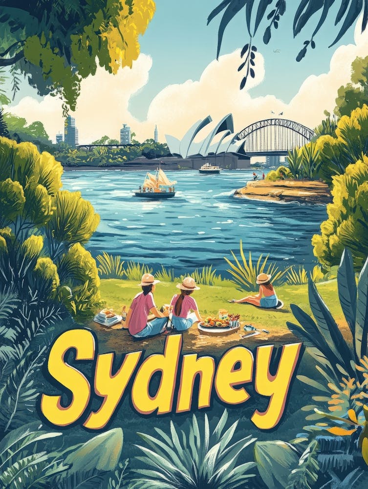 Aihrgdesign - Une Affiche de Voyage Rétro Pour Sydney 4