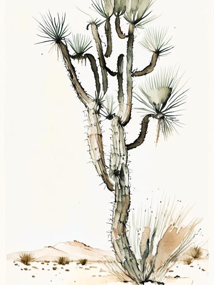 Jaeger S Joshua Tree Minimilist Watercolour  (4)