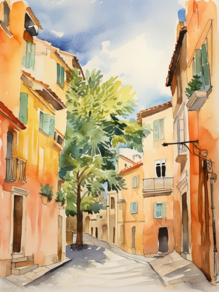 Rome, Italy Watercolour Streets 2
