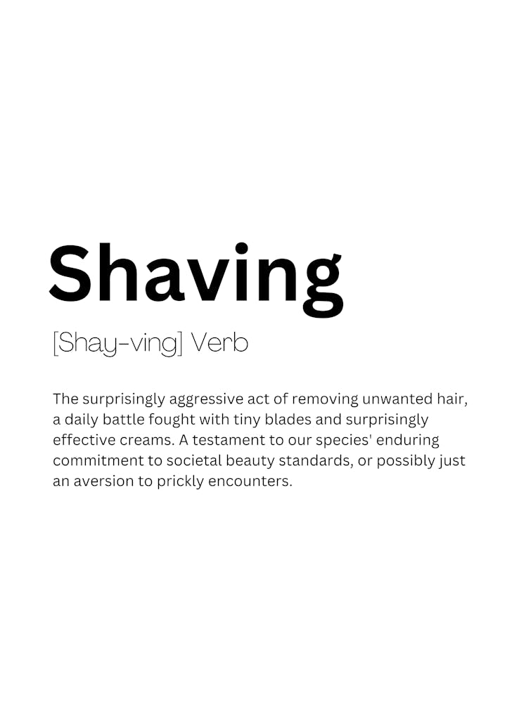 Shaving Definition Meaning