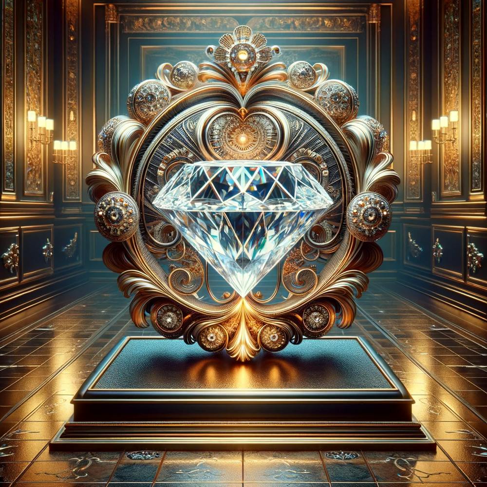 3d Rendering Of A Diamond