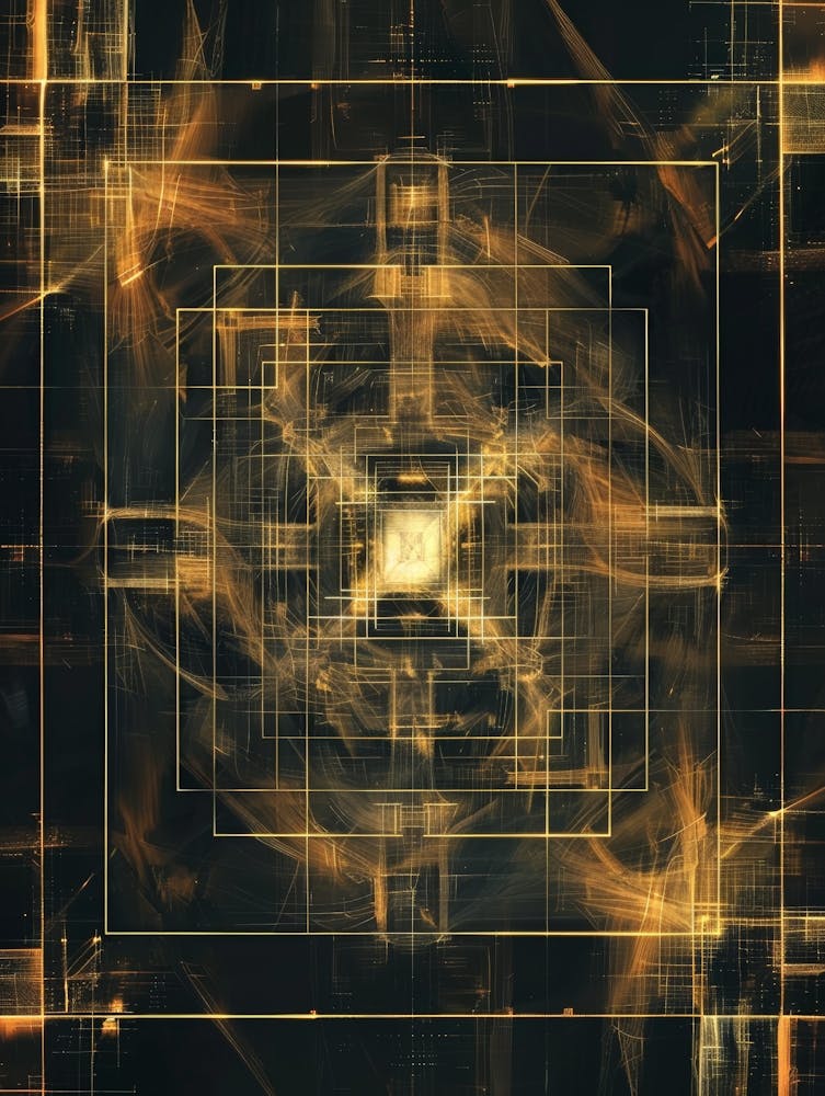 Abstract Golden Square