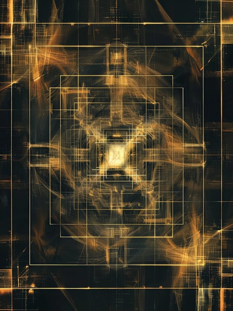 Abstract Golden Square