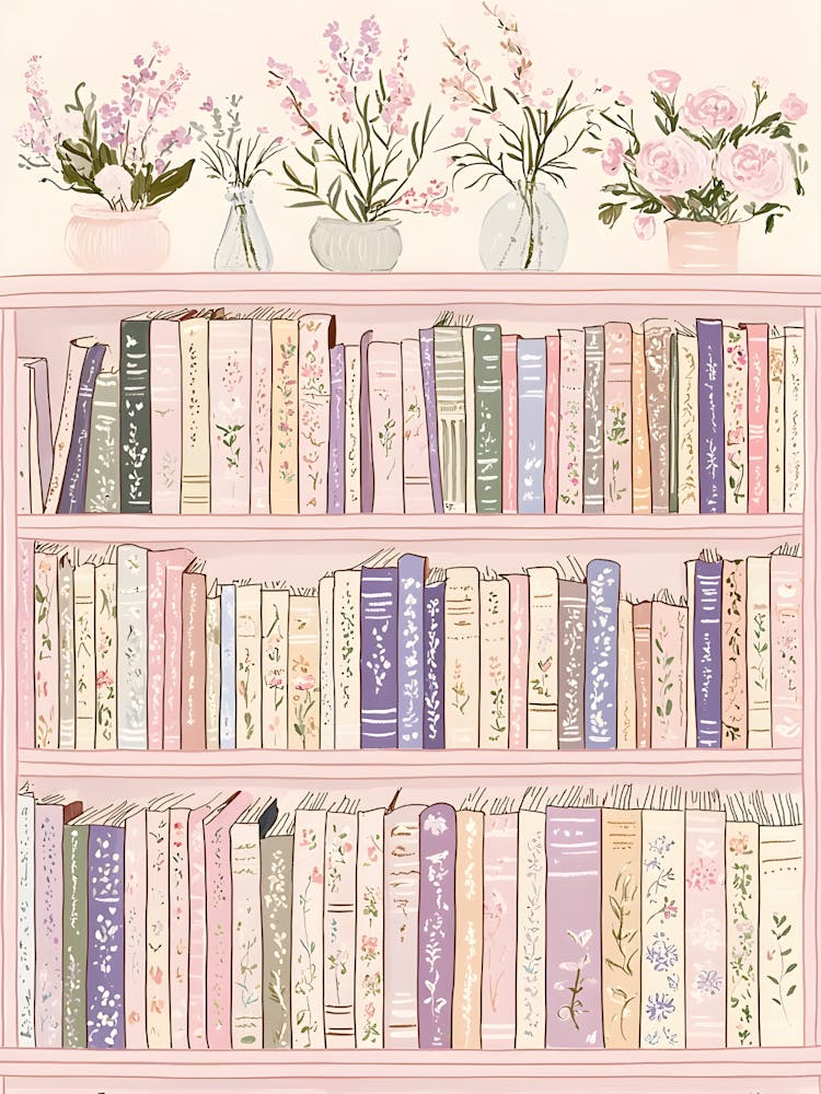 Pink Bookshelf 1