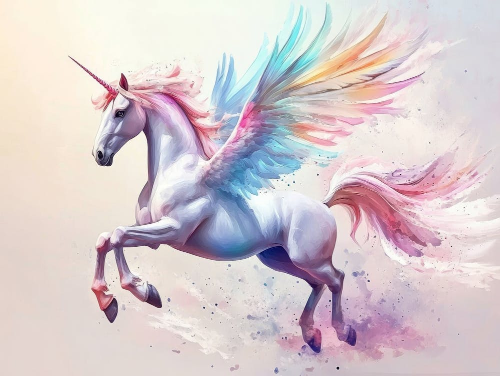 Pegasus Animal Abstract Stallion 1