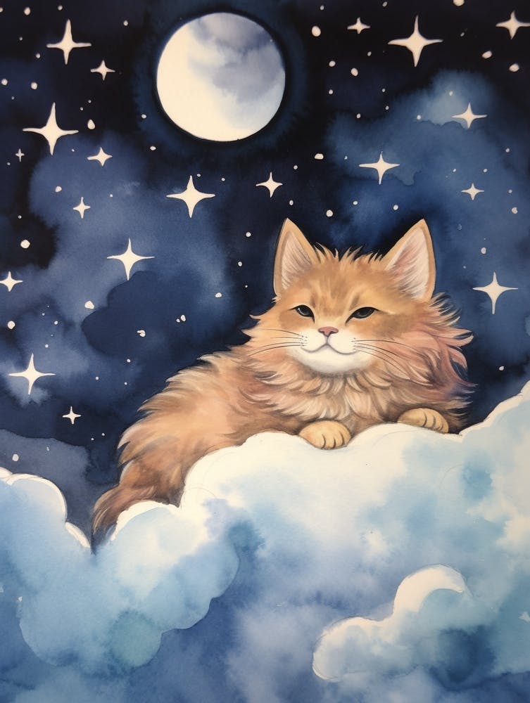 Baby Lynx 4 Sleeping In The Clouds