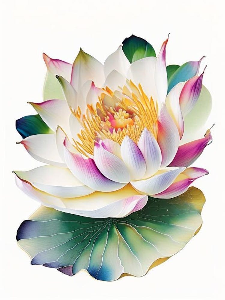 Lotus Flower Petals Decoupage 5