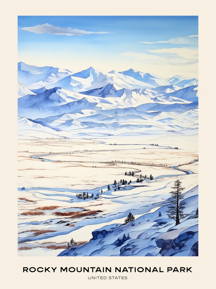 Rocky Mountain National Park United States 4 Poster