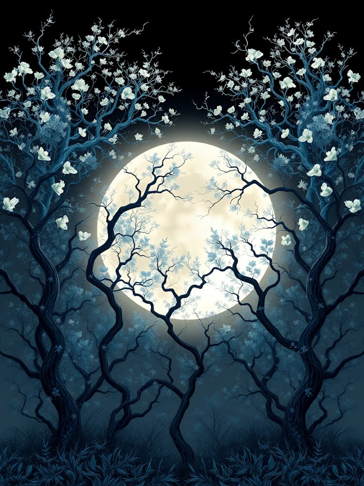 Full Moon In The Forest 15