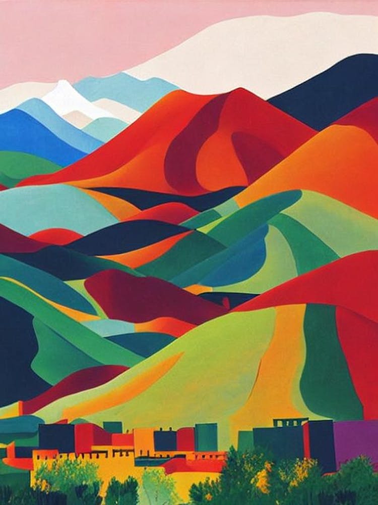 Zhangye National Park China Abstract Colourful