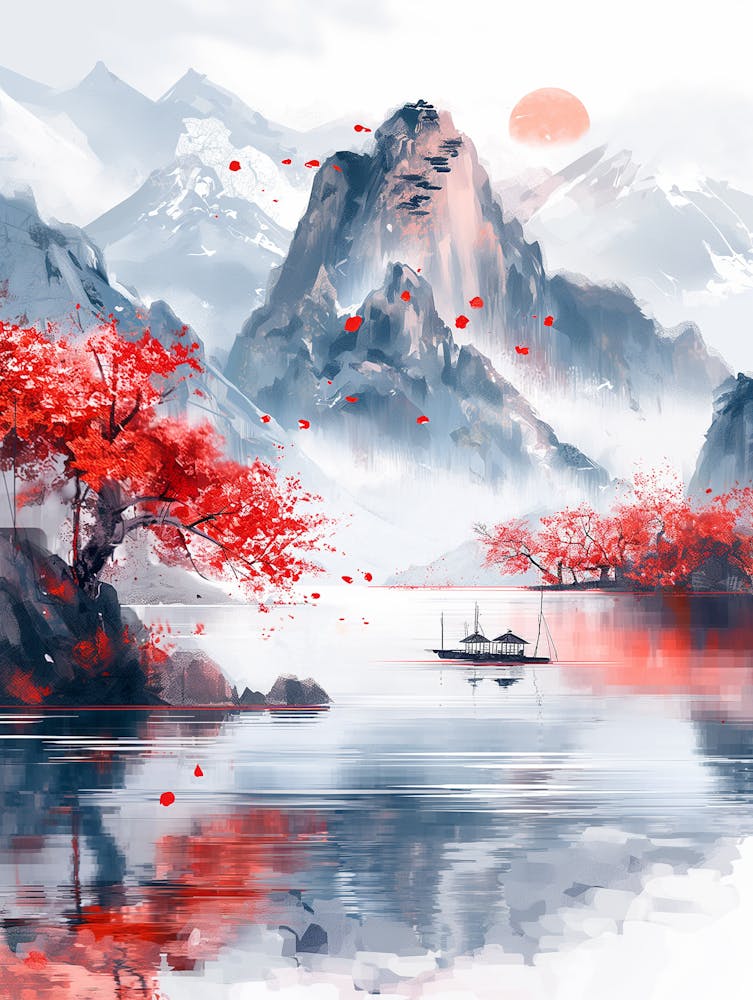 Peinture de Paysage Asiatique 3