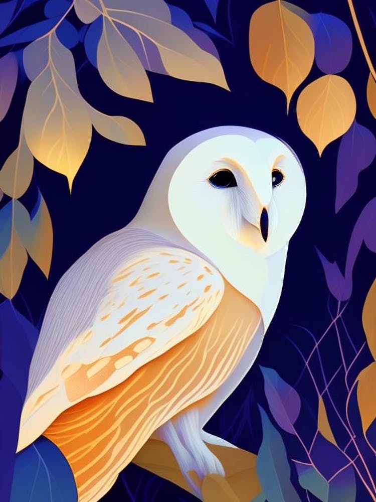 Barn Owl Pop Matisse Bird