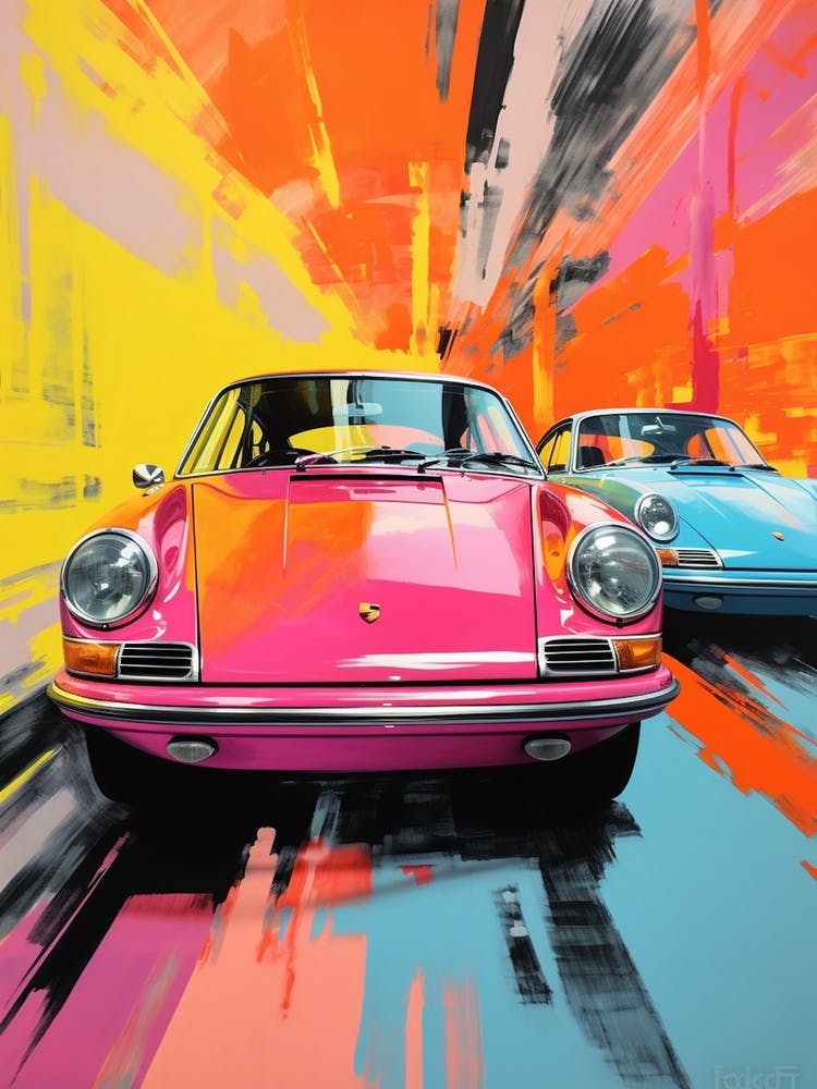 Classic Car Pop Art 4