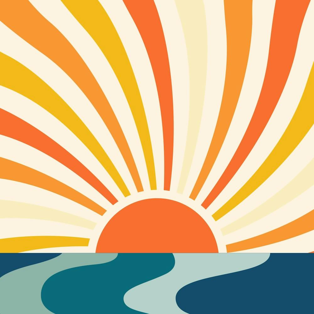 Sunset Over The Ocean 27