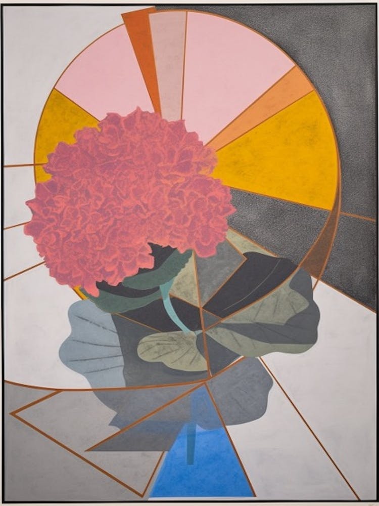 Nature Morte Fleur d'Hortensia 2 Expressionniste Abstrait