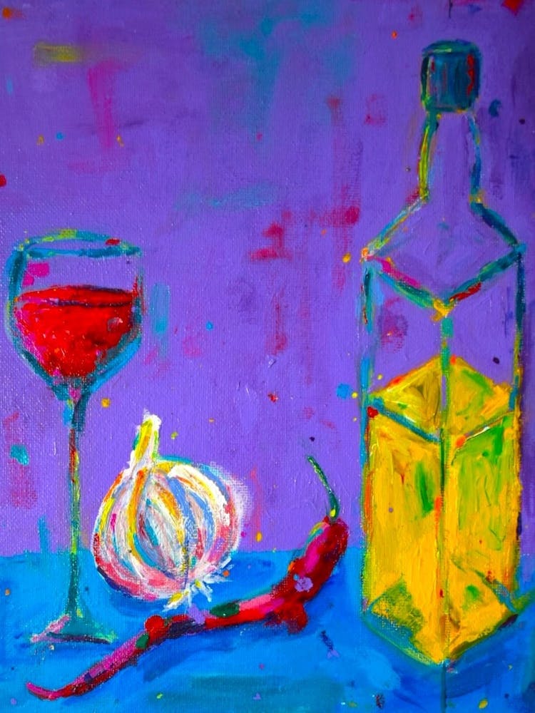 Wine, Garlic, Chilli And Oil
