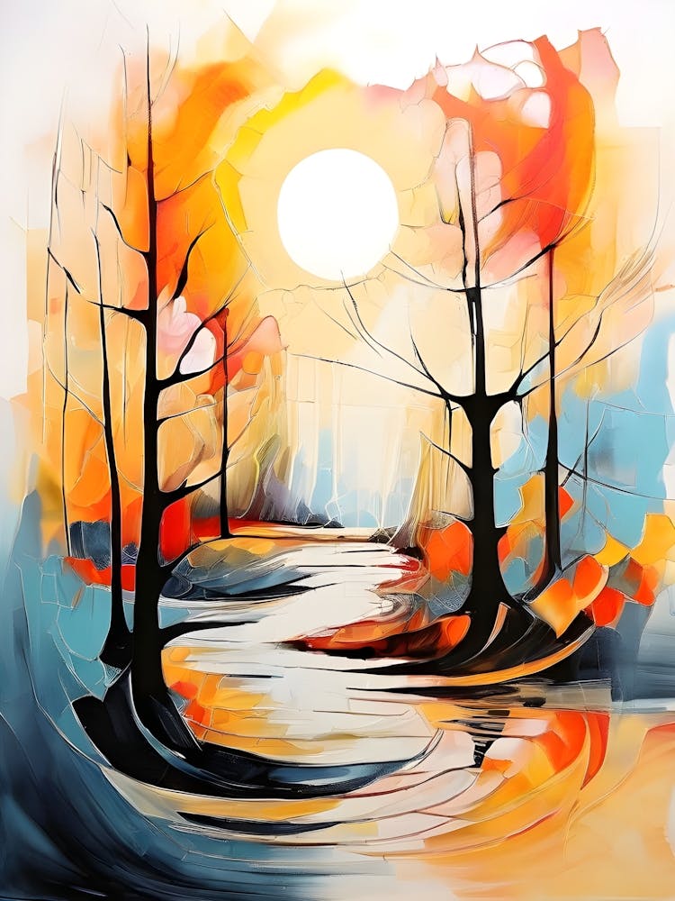 Sunset In The Forest 1