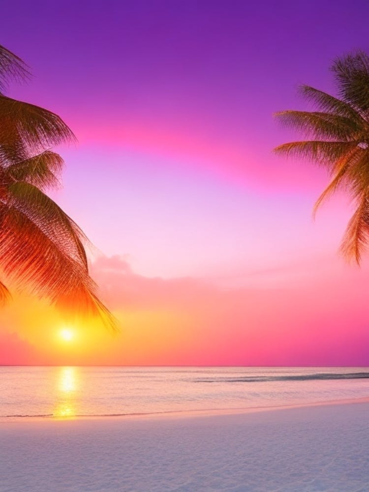 Sunset on a Tropical Beach 6