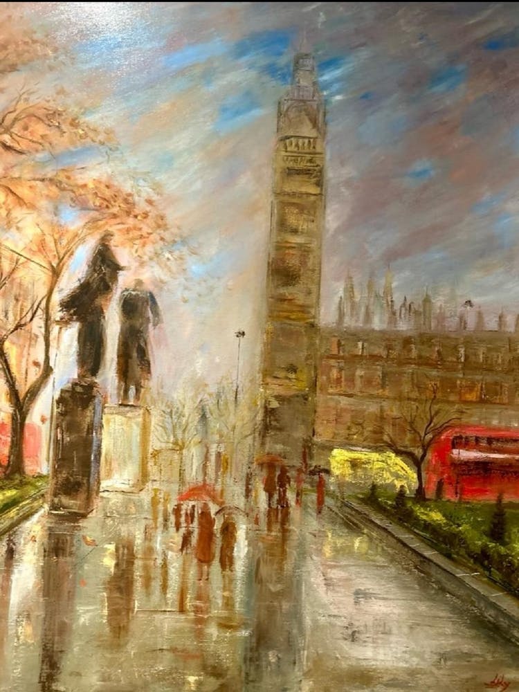 Rainy day in London