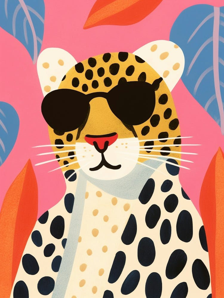 Little Leopard 3 Wearing Sunglasses