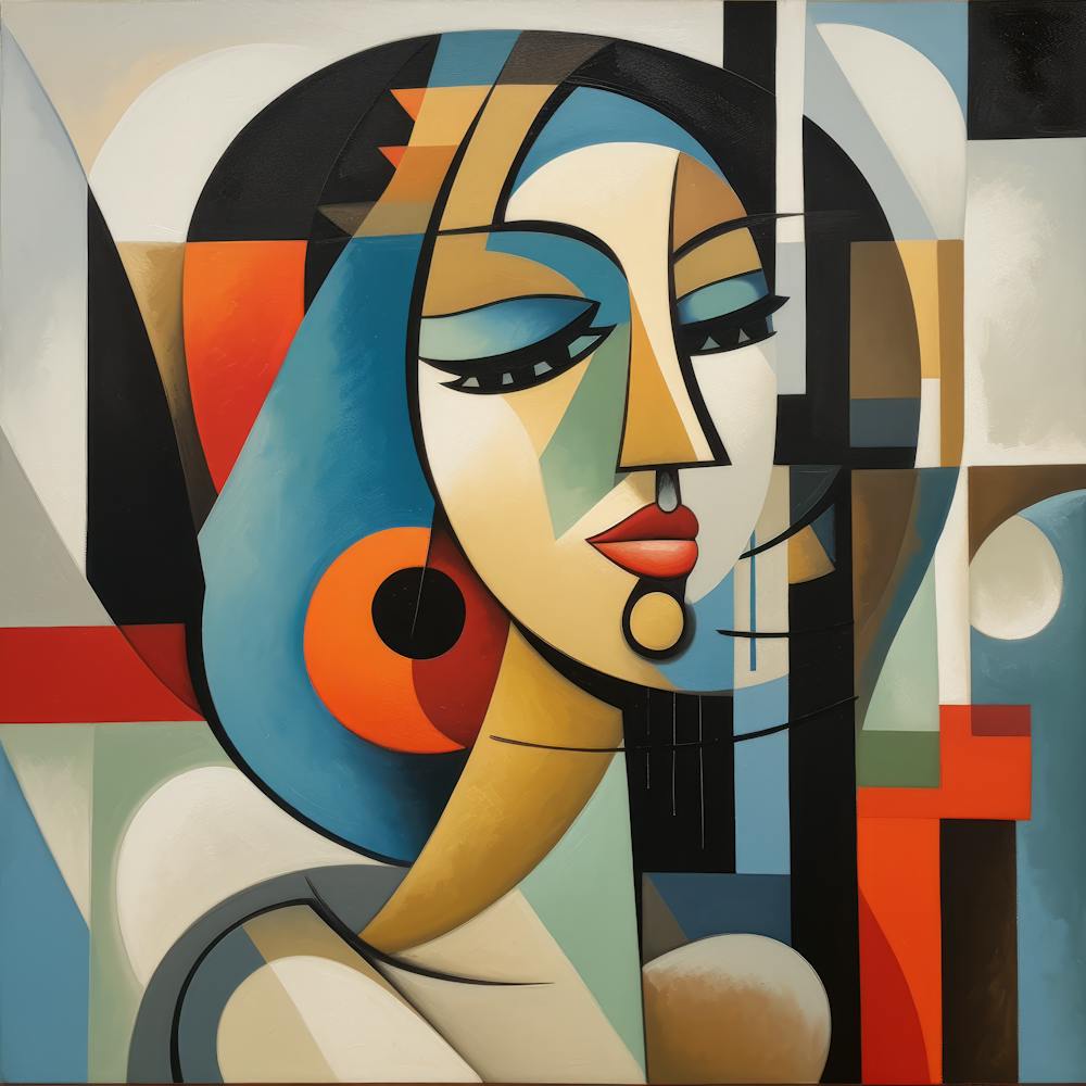 Cubism Cuban Woman 04