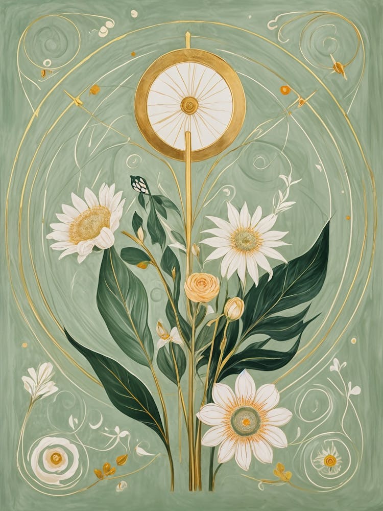 Green And Gold Bouquet