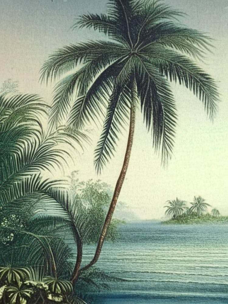 Ripples In Ocean Landscapes Waterscape Vintage Illustration 2