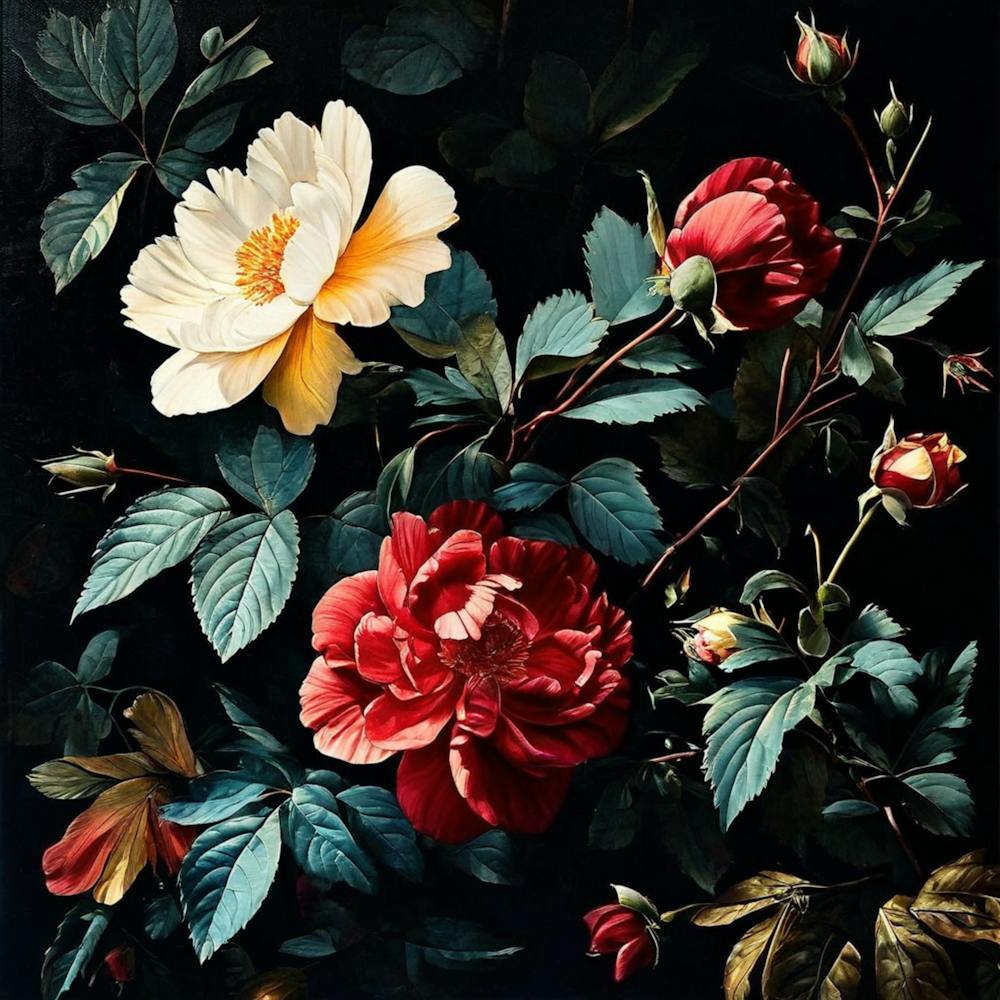 Roses In A Vase 1