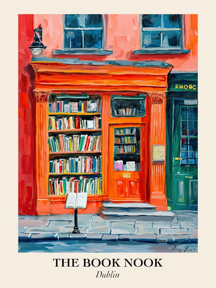 Dublin Book Nook Bookshop 3 Poster