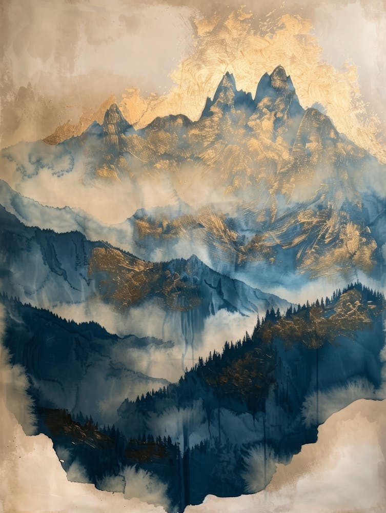 Mountain Range Canvas Print