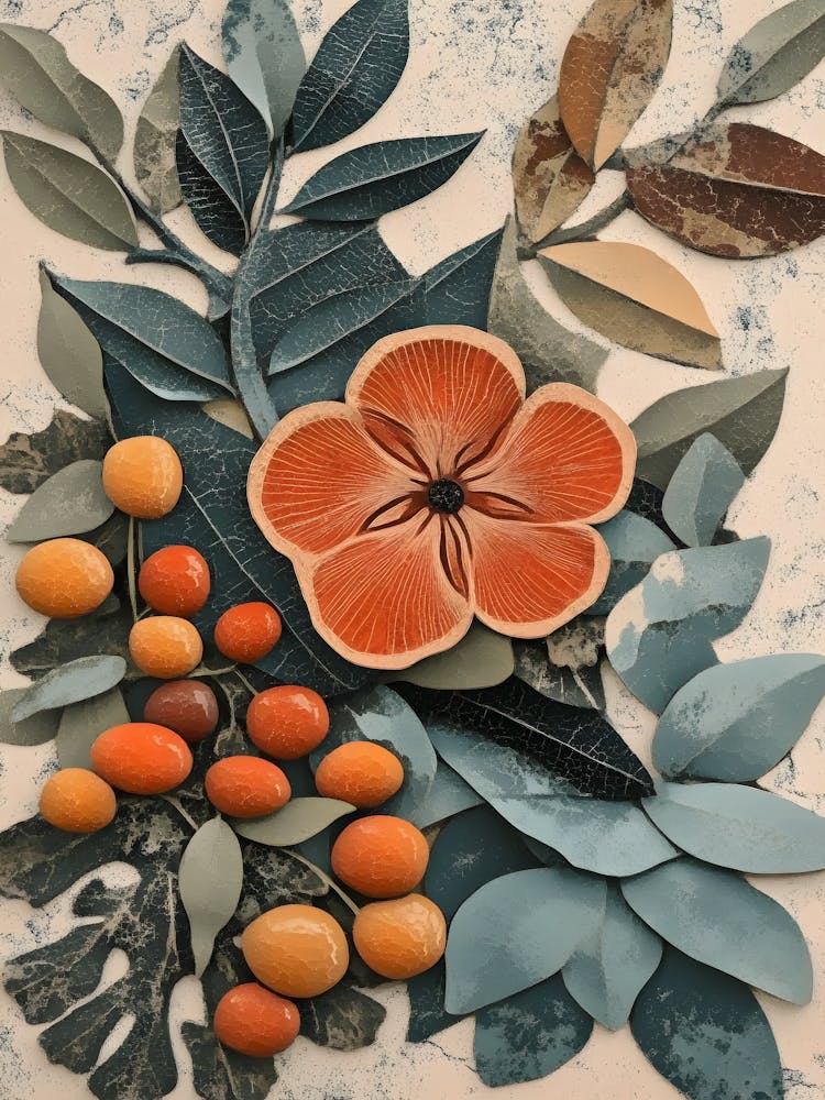 Maximalist Fruits And Leaves