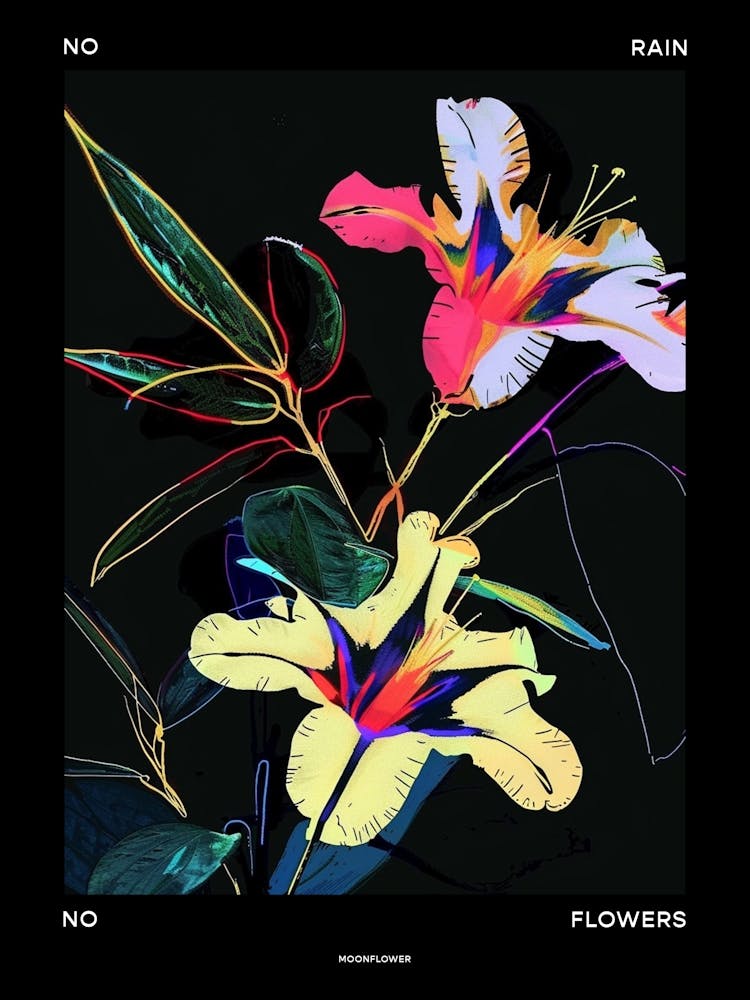 No Rain No Flowers Poster Mondblume 4